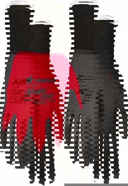 Ninja BNF N96970 Gloves, Large, Black/Red, Dozen